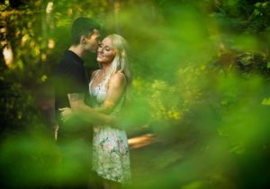 Engagement photos at Hartley Nature Center
